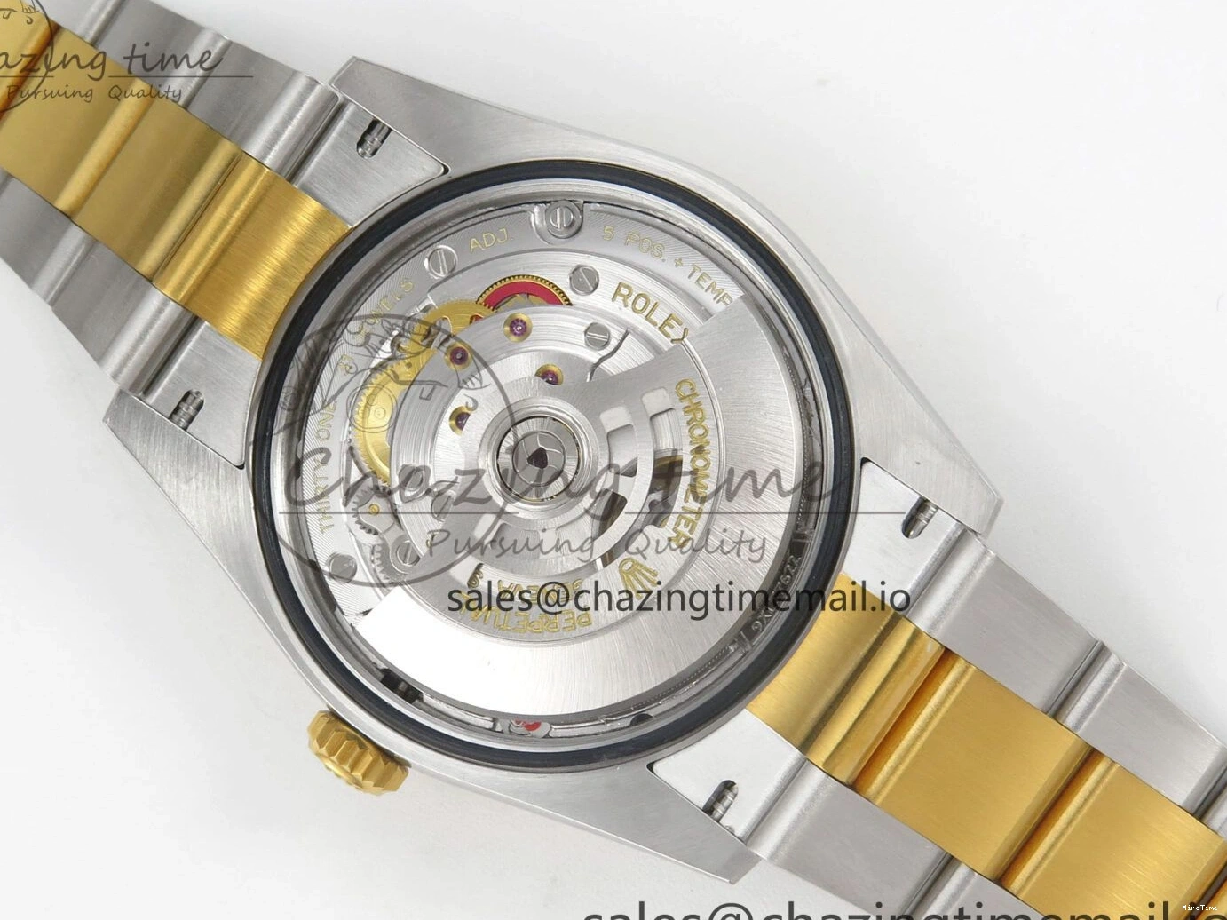 MiroTime 0327 SunProtective DateJust 36 SS YG ARF 1:1 Best Edition 904L Steel YG Leaf Diamonds Dial on Oyster Bracelet SH 87